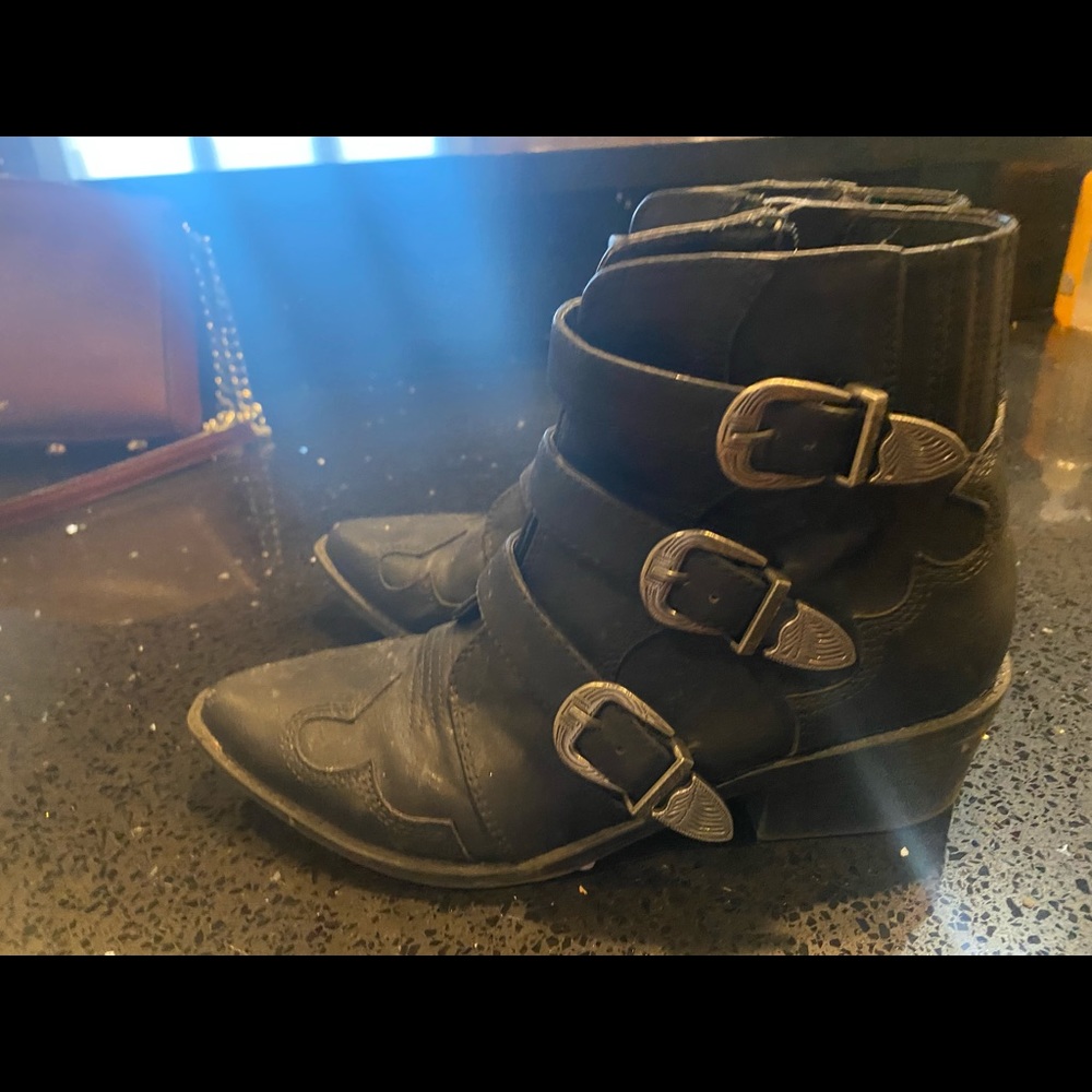 Western ankle booties size 36